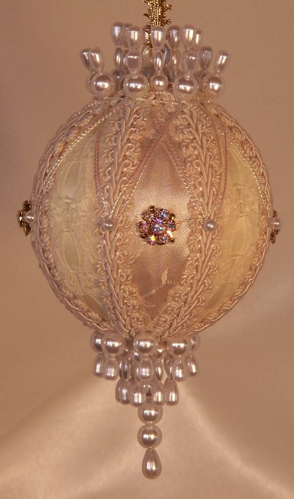 Victorian Ornaments Pure Ivory and Gold Heirloom Quality Christmas